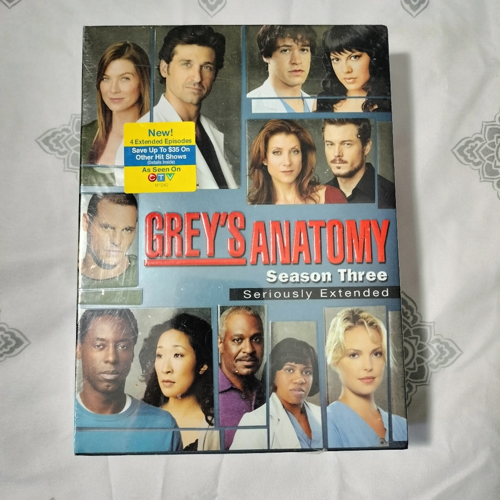 Grey's anatomy DVD box set season 3 new sealed